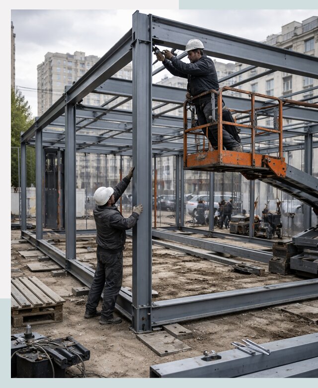 Строительство и монтаж торговых павильонов под ключ в Сатке